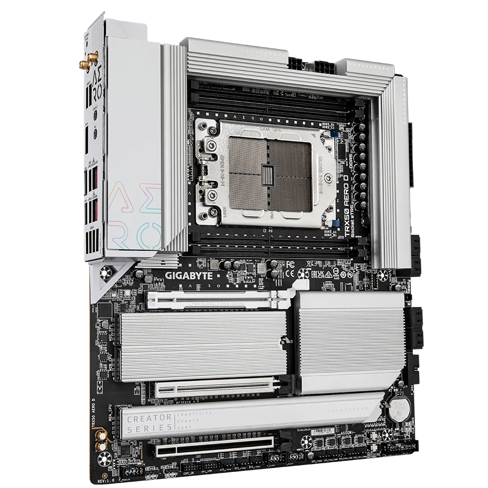 Купить Gigabyte TRX50 AERO D Motherboard AMD TRX50 Socket sTR5 Erweitertes ATX (TRX50 AERO D) в магазине wardena.ru