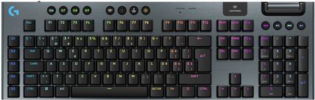 Купить Logitech G G915 X - Tastatur - LIGHTSPEED - Hintergrundbeleuchtung - kabellos - 2.4 GHz, Bluetooth, USB - QWERTZ - Schweiz - Tastenschalter: GL Tactile - Schwarz (920-012673) в магазине wardena.ru