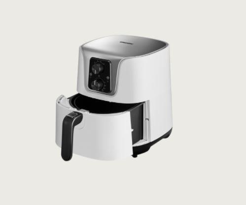 Купить Grundig FRY 6840 Einzelbild 3 l Eigenständig 1300 W Heißluftfritteuse Schwarz - Weiß (GMS3490) в магазине wardena.ru
