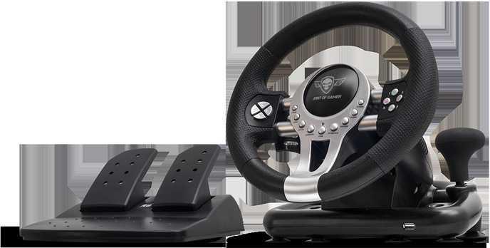 Купить Spirit of Gamer Race Wheel Pro 2 Schwarz - Silber USB Lenkrad + Pedale Digital PC - PlayStation 4 - Playstation 3 - Xbox One (SOG-RWP2) в магазине wardena.ru