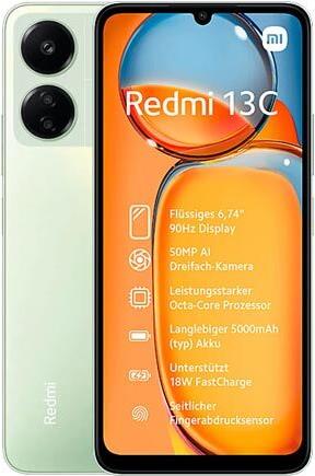 Купить Xiaomi Redmi 13C 128GB, 4GB RAM, Clover Green в магазине wardena.ru