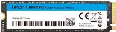 Купить Lexar NM610PRO M.2 2 TB PCI Express 3.0 NVMe (LNM610P002T-RNNNG) в магазине wardena.ru