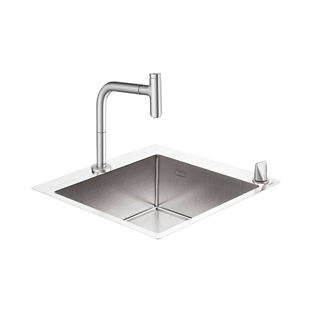 Купить Hansgrohe C71-F450-06 Комбинация для кухни 450 сталь 43201800 в магазине wardena.ru