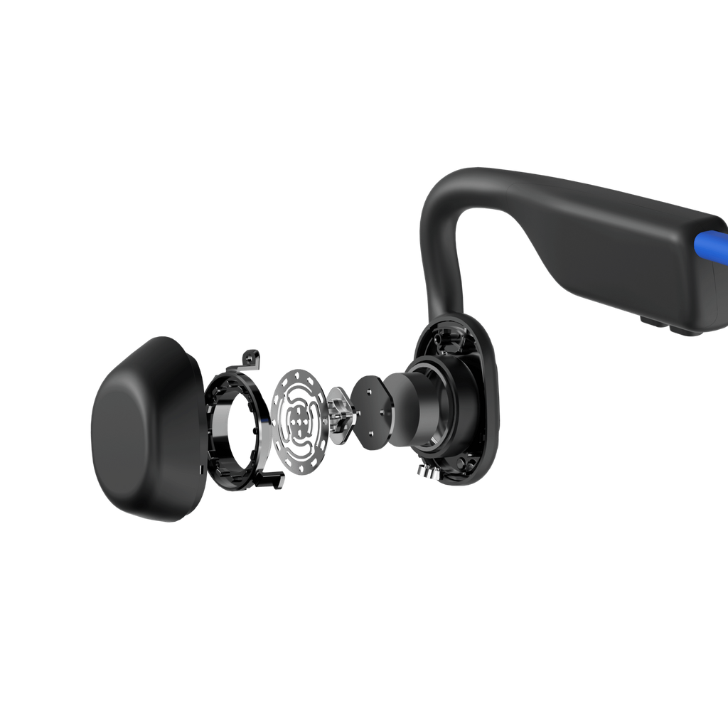 Купить AfterShokz OpenMove - Kopfhörer mit Mikrofon - offenes Ohr - hinter dem Nacken angebracht - Bluetooth - kabellos - Blau (S661BL) в магазине wardena.ru