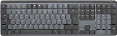 Купить Logitech Master Series MX Mechanical - Tastatur - hinterleuchtet - kabellos - Bluetooth LE - QWERTZ - Schweiz - Tastenschalter: Tactile Quiet - Graphite (920-010752) в магазине wardena.ru