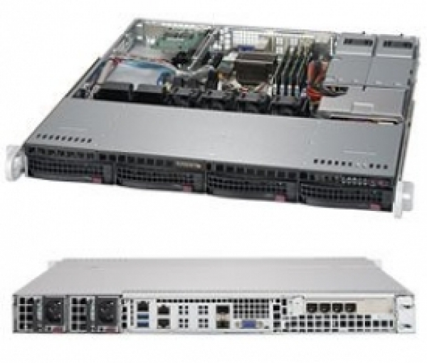 Купить Server Supermicro SYS-5018D-MHR7N4P SuperServer • 813MFTQC-R407CB • X10SDV-7TP4F • 1U IPMI NVMe в магазине wardena.ru
