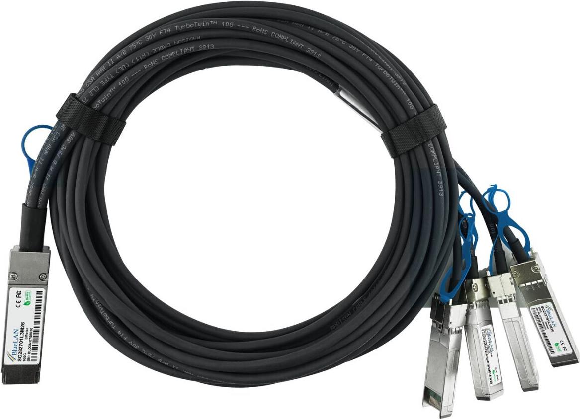 Купить BlueOptics CAB-DAC1M-Q28B4 kompatibles BlueLAN QSFP28 DAC SC282701L1M26 (CAB-DAC1M-Q28B4-BL) в магазине wardena.ru