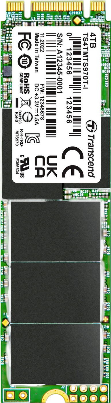 Купить Transcend 4 TB Interne M.2 SATA SSD 2280 TS4TMTS970TI-VS1 (TS4TMTS970TI-VS1) в магазине wardena.ru