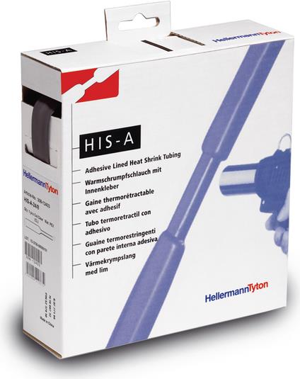 Купить Hellermann Tyton 308-12400 Schrumpfschlauch Schwarz Kabelisolierung (308-12400) в магазине wardena.ru