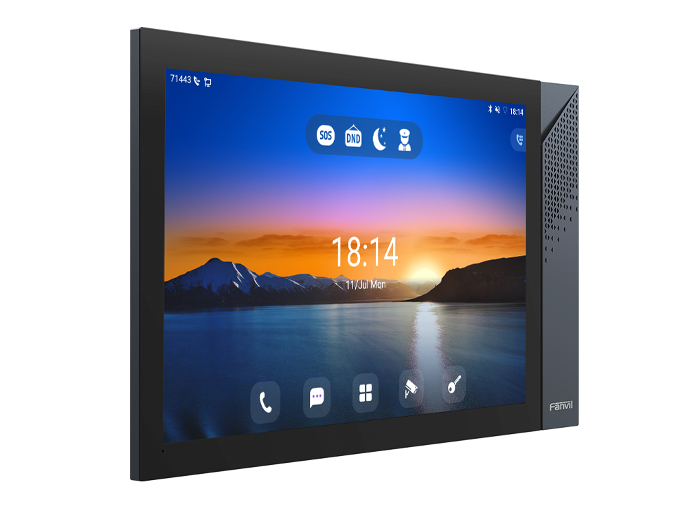 Купить Fanvil i57A Video-Zugangssystem 25,6 cm (10.1" ) Edelstahl - Schwarz (I57A) в магазине wardena.ru