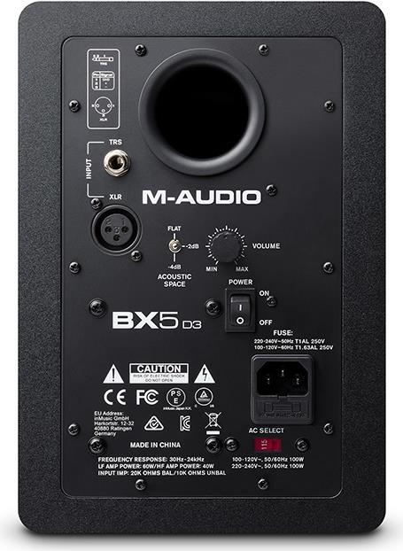 Купить M-AUDIO BX5 D3 - 52 - 35000 Hz - 100 W - 2,54 cm (1" ) - 12,7 cm (5" ) - 220 - 240 V - 50 - 60 Hz (105017) в магазине wardena.ru