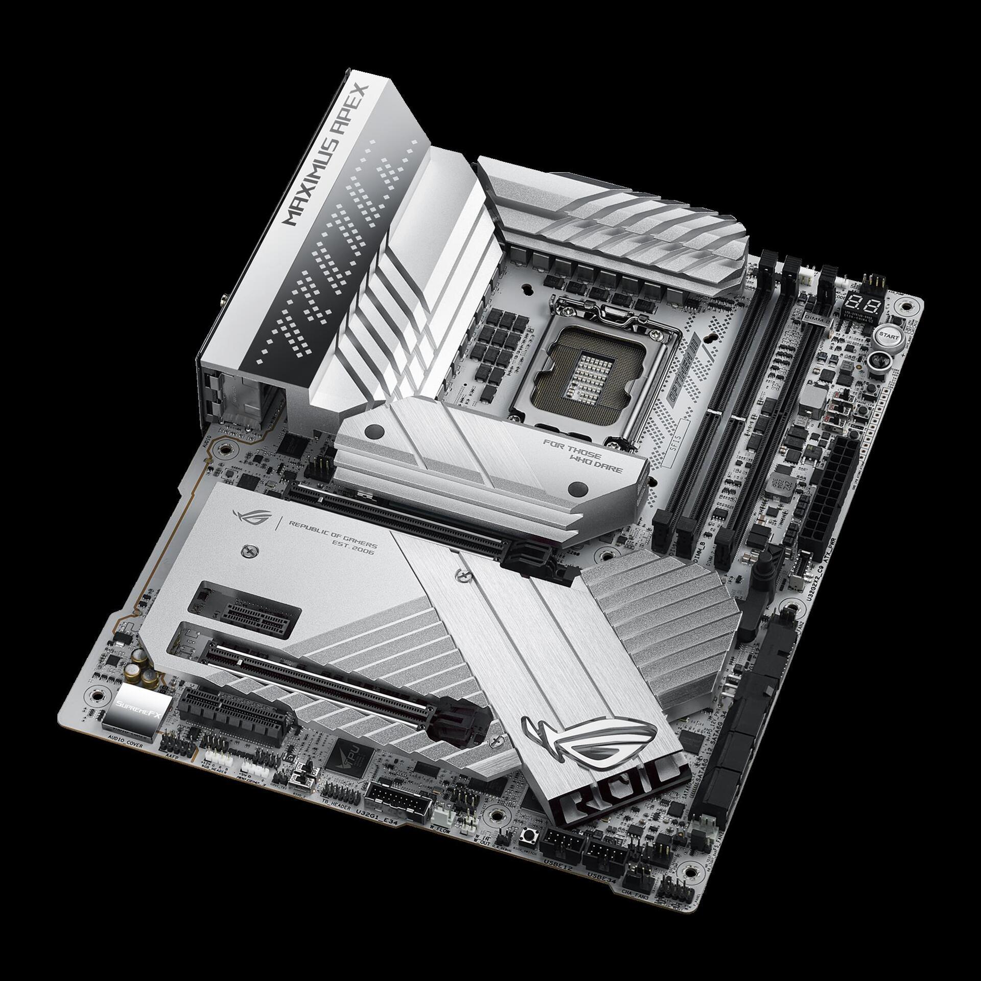 Купить ASUS ROG MAXIMUS Z790 APEX - Intel - LGA 1700 - Intel® Celeron® - Intel® Core™ i3 - Intel® Core™ i5 - Intel® Core™ i7 - Intel® Core™ i9,... - LGA 1700 - DDR5-SDRAM - 64 GB (90MB1CF0-M0EAY0) в магазине wardena.ru