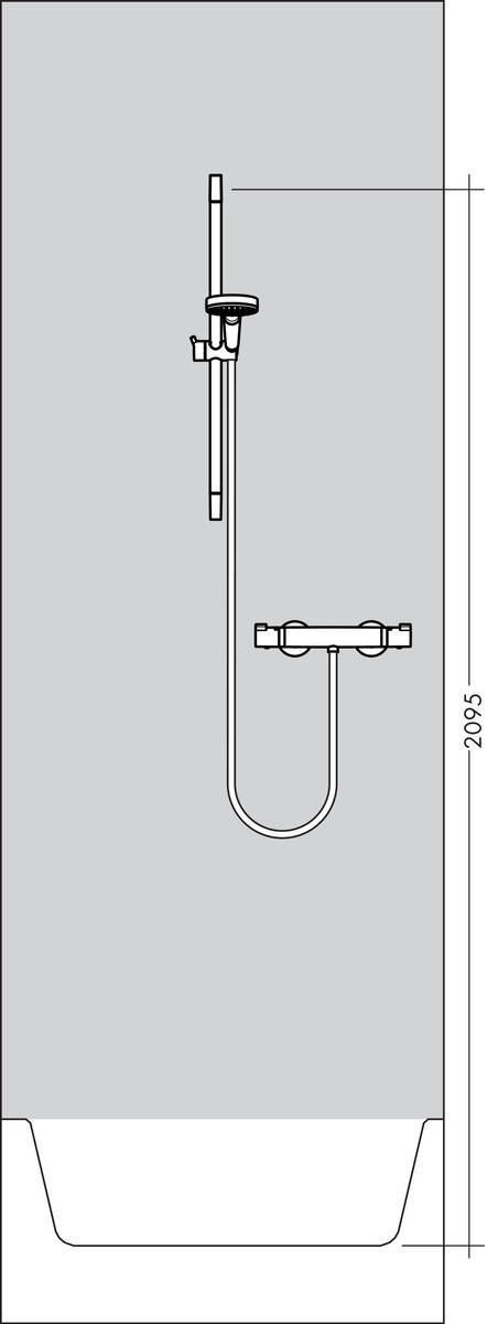 Купить Hansgrohe Raindance Select S Душевой набор Ecostat Select/Raindance Select S 150 3jet/Combi 0,65 м хром 27036000 в магазине wardena.ru