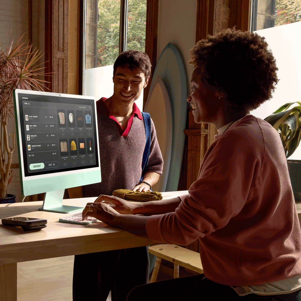 Купить Apple 24-inch iMac with Retina 4.5K display: M4 chip with 10-core CPU and 10-core GPU, 16GB, 512GB SSD - Green (MWV03D/A) в магазине wardena.ru