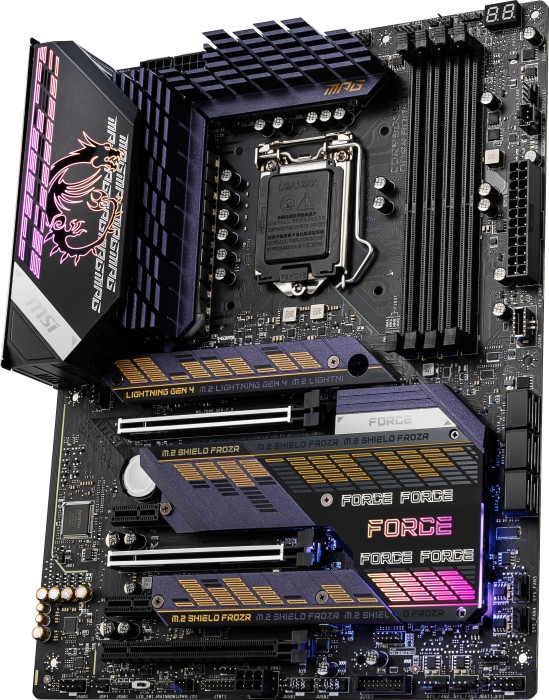 Купить MSI MPG Z590 GAMING FORCE - Motherboard - ATX - LGA1200-Sockel - Z590 - USB-C Gen2, USB 3.2 Gen 1, USB 3.2 Gen 2, USB-C Gen 2x2 - 2.5 Gigabit LAN - Onboard-Grafik (CPU erforderlich) - HD Audio (8-Kanal) (7D06-003R) в магазине wardena.ru