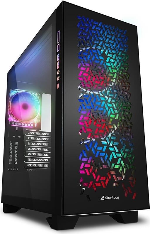 Купить Sharkoon ELITE SHARK CA300H - Tower - PC - Schwarz - ATX - EATX - micro ATX - Mini-ITX - Rot/Grün/Blau - Taschenlüfter (4044951030156) в магазине wardena.ru