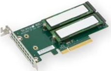 Купить Super Micro Supermicro AOC-SLG3-2M2 - Schnittstellenadapter - M.2 - Erweiterungsschlitz auf 2 x M.2 - M.2 NVMe Card - Low-Profile - PCIe 3.0 x8 (AOC-SLG3-2M2-O) в магазине wardena.ru