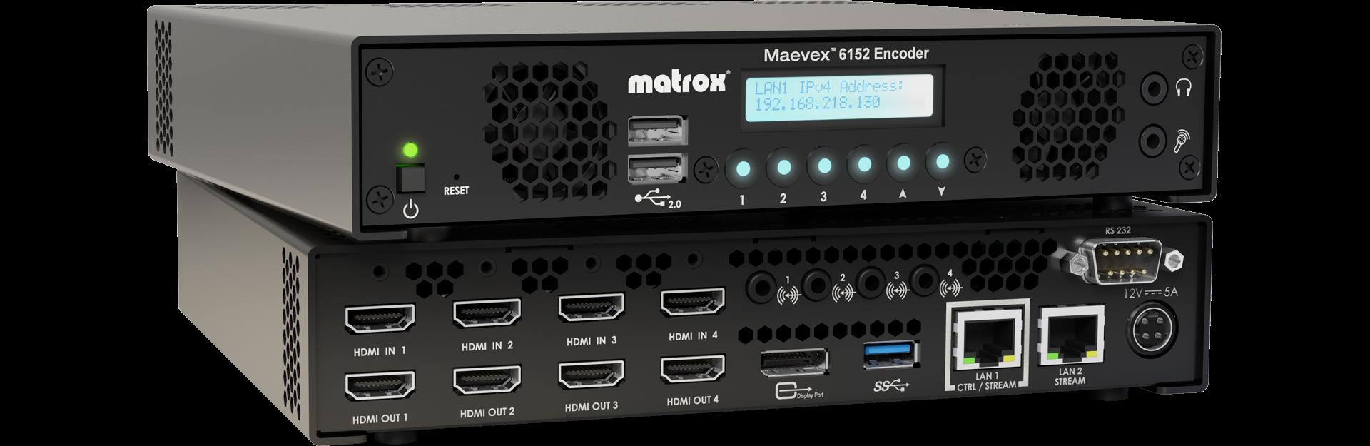 Купить Matrox Maevex 6152 - AV-Aufnahmerecorder/-streamer (MVX-E6152-4) в магазине wardena.ru