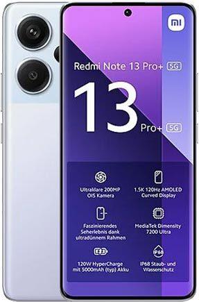 Купить Xiaomi Redmi Note 13 Pro+ 16,9 cm (6.67") Dual-SIM 5G USB Typ-C 8 GB 256 GB 5000 mAh Violett (MZB0FFEEU) в магазине wardena.ru