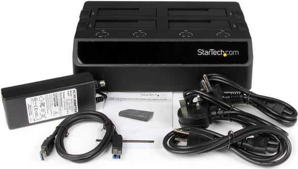 Купить StarTech.com USB3.0 to 4-Bay SATA 6Gbps Hard Drive Docking Station w - UASP & Dual Fans - 2,5/3.5" SSD / HDD Dock - Speichergehäuse - 4 Schächte (SATA-600) (SDOCK4U33) в магазине wardena.ru
