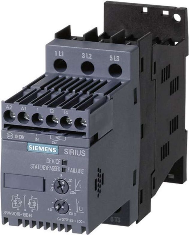 Купить Siemens Sanftstarter Motorleistung bei 400 V 4.0 kW Motorleistung bei 230 V 2.2 kW 400 V/AC Nennstrom 9 A 3RW3016 (3RW3016-1BB14) в магазине wardena.ru