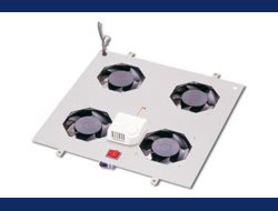 Купить Digitus Unique - Rack-Dach (belüftet) - Hellgrau, RAL 7035 - 48,3 cm (19") (DN-19 FAN-4-N) в магазине wardena.ru