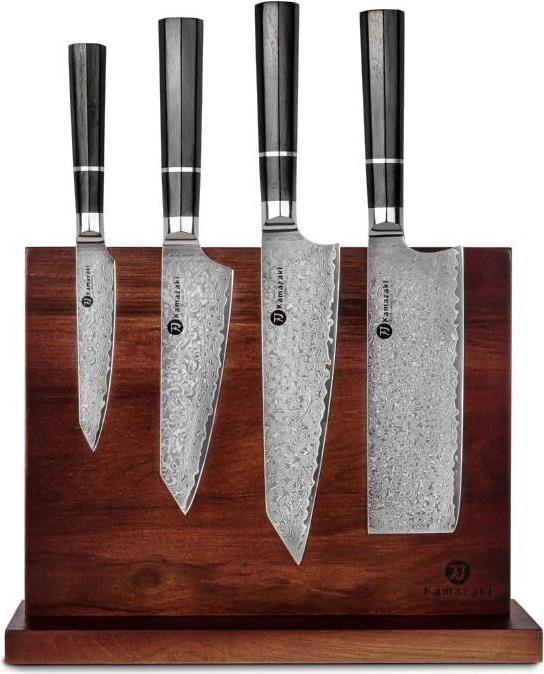 Купить Messerset aus Damaststahl mit Ständer KAMAZAKI KZI002SET в магазине wardena.ru