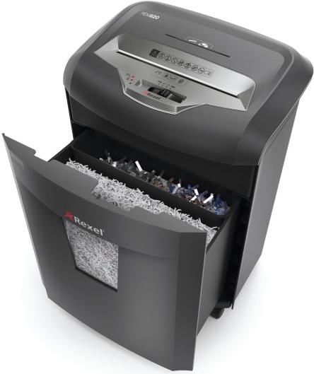 Купить Rexel Aktenvernichter REM820, Partikel 2 x 15 mm, schwarz Schnittleistung: 8 - 9 Blatt, Auffangvolumen: 21 Liter, - 1 Stück (2104010EU) в магазине wardena.ru