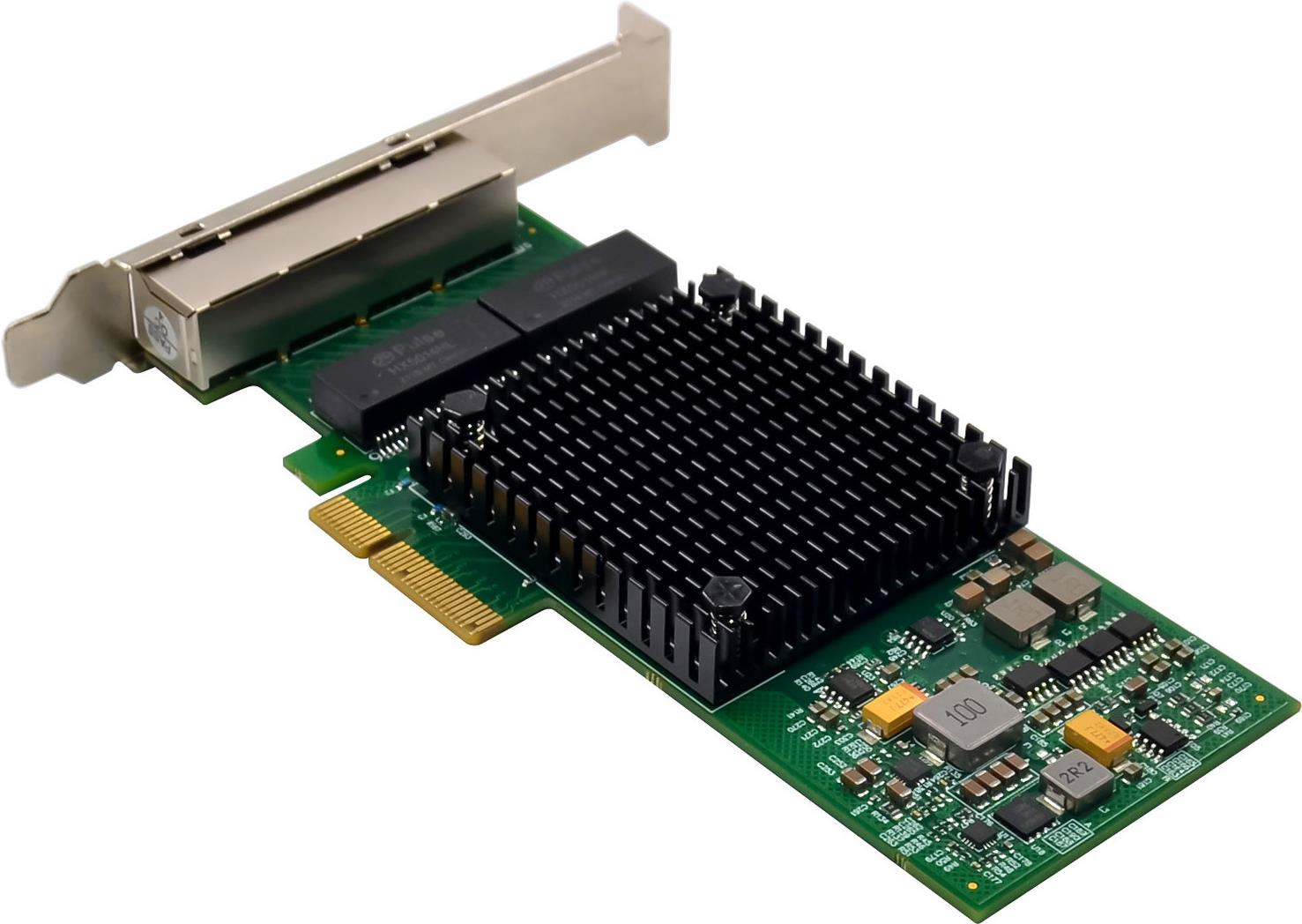 Купить InLine Quad Gigabit Netzwerkkarte 4x RJ45 1 Gb/s PCIe x4 (51127E) в магазине wardena.ru
