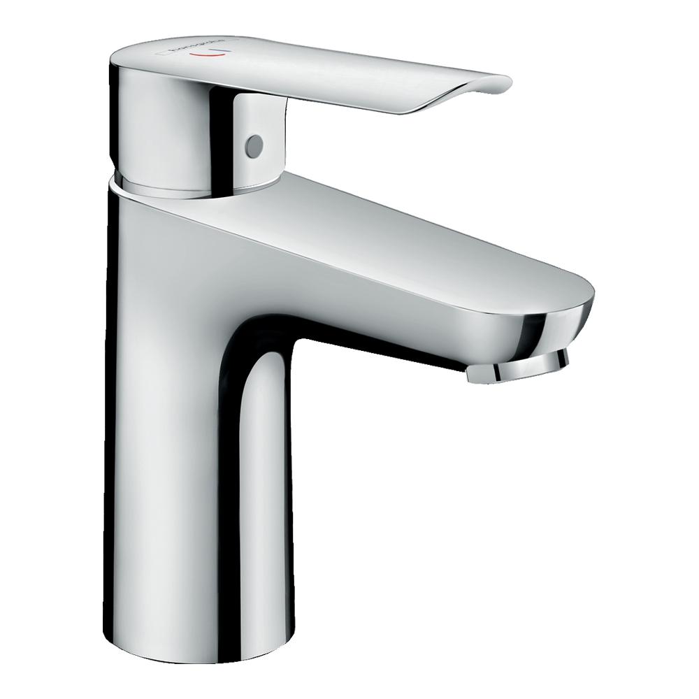 Купить Hansgrohe Logis E Смеситель для раковины 100, однорычажный, Coolstart, со сливным гарнитуром хром 71165000 в магазине wardena.ru