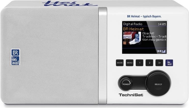Купить TechniSat DigitRadio 300 BR Heimat Edition - DAB-Radio - 5 Watt (Gesamt) - weiß (0001/4993) в магазине wardena.ru