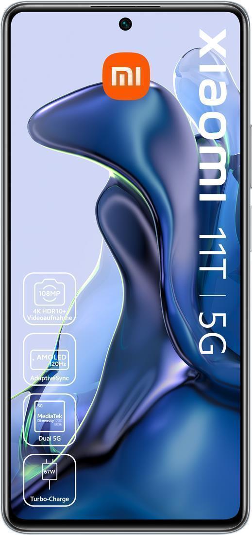 Купить Xiaomi 11T - 5G Smartphone - Dual-SIM - RAM 8GB / Internal Memory 256GB - OLED-Display - 16,90cm (6,67") - 2400 x 1080 Pixel (120 Hz) - Triple-Kamera 108 MP, 8 MP, 5 MP - front camera 16 MP - Himmelblau (MZB09M0EU) в магазине wardena.ru