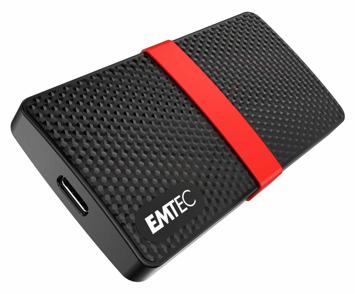 Купить EMTEC SSD Power Plus X200 - SSD - 1TB - extern (tragbar) - USB 3,1 Gen 1 (USB-C Steckverbinder) (ECSSD1TX200) в магазине wardena.ru