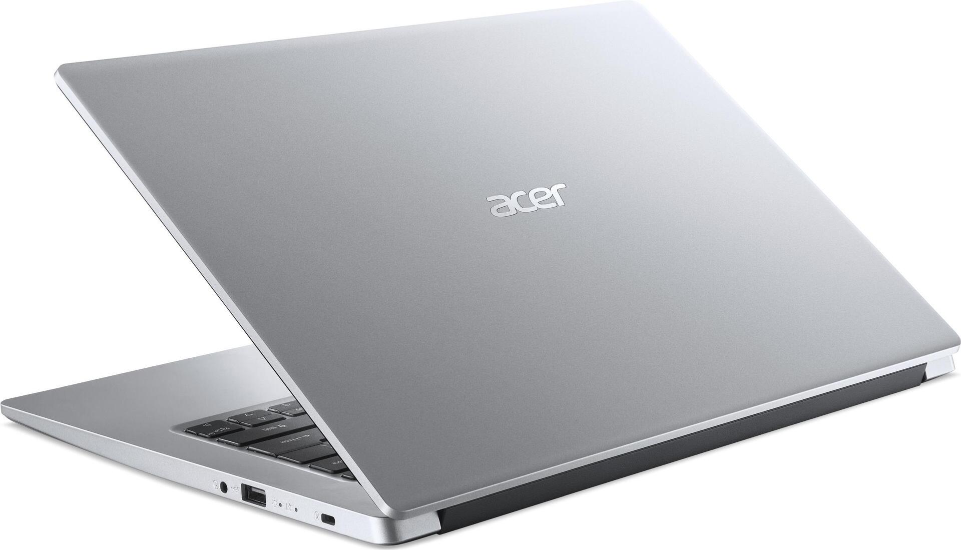 Купить Acer Aspire 3 A314-35 - Pentium Silver N6000 / 1.1 GHz - Win 11 Home - UHD Graphics - 8 GB RAM - 256 GB SSD - 35.56 cm (14") 1920 x 1080 (Full HD) - Wi-Fi 5 - Reines Silber - kbd: Deutsch (NX.A7SEV.00T) в магазине wardena.ru