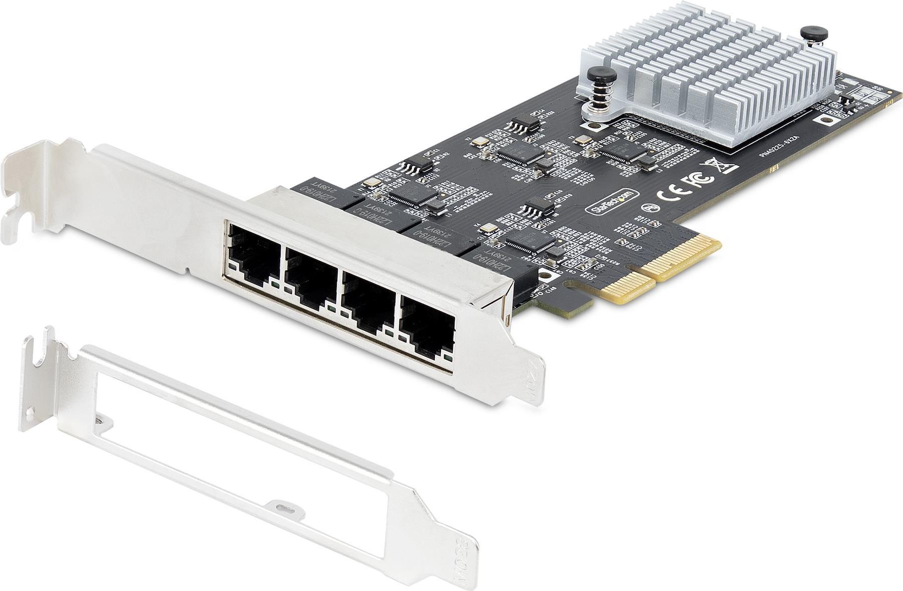 Купить StarTech.com 4-Port 2.5Gbps NBASE-T PCIe Network Card, Intel I225-V Chip, Quad Port Computer Network Card, Multi-Gigabit NIC, PCI Express Server LAN Card, Desktop Ethernet Interface Card, PCI Express 2.0 (PR42GI-NETWORK- (PR42GI-NETWORK-CARD) в магазине wardena.ru