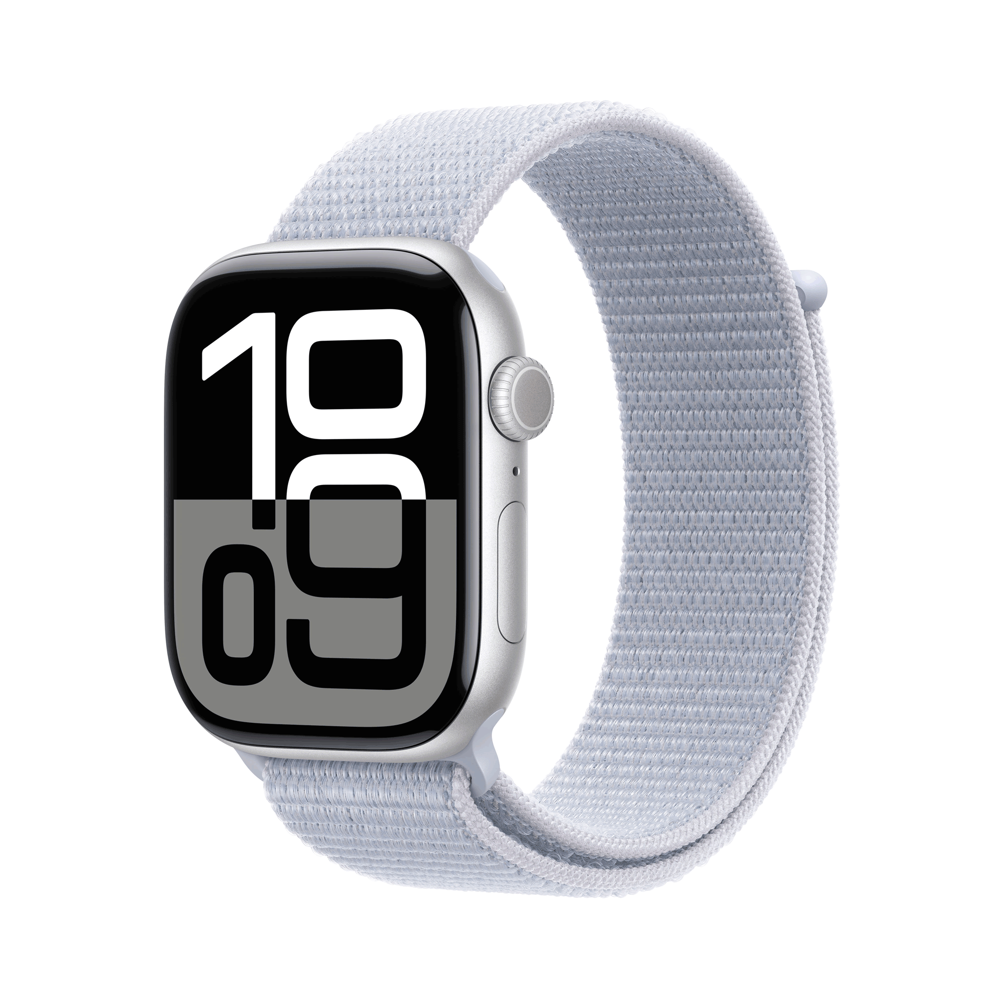 Купить Apple Watch Series 10 GPS 46mm Silver Aluminium Case mit Blue Cloud Sport Band (MWWN3QF/A) в магазине wardena.ru