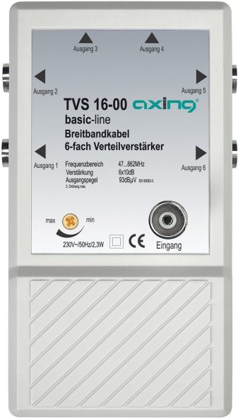 Купить Axing TVS 16-00 6fach Verteilverstärker (TVS 16-00) в магазине wardena.ru