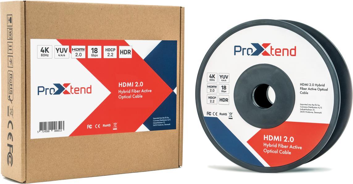 Купить ProXtend HDMI2.0AOC-030 Videokabel-Adapter 30 m HDMI Schwarz (HDMI2.0AOC-030) в магазине wardena.ru