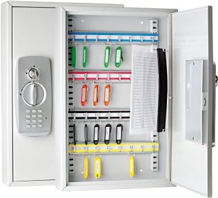 Купить WEDO Schlüsselschrank mit Elektroschloss, für 32 Schlüssel Sicherheits-Zahlencode & Standardschloss, flach, aus pulver- (102 63237) в магазине wardena.ru