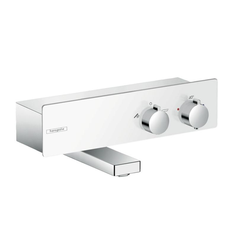 Купить Hansgrohe Термостат для ванны  ShowerTablet 350 хром-белый матовый 13107400 в магазине wardena.ru