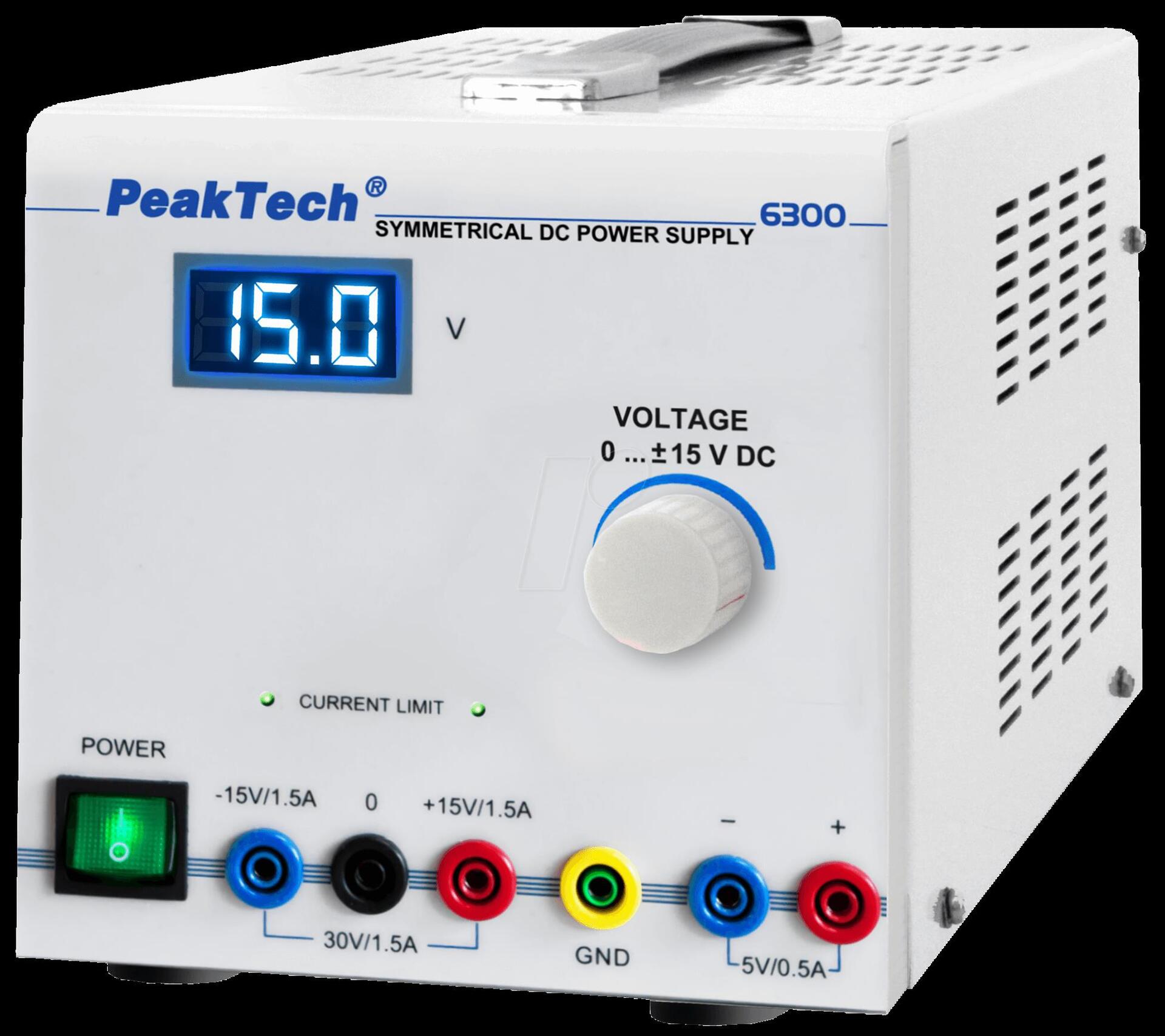 Купить PEAKTECH 6300 - Labornetzgerät, 0 - 15 V, 1,5 A (P 6300) в магазине wardena.ru