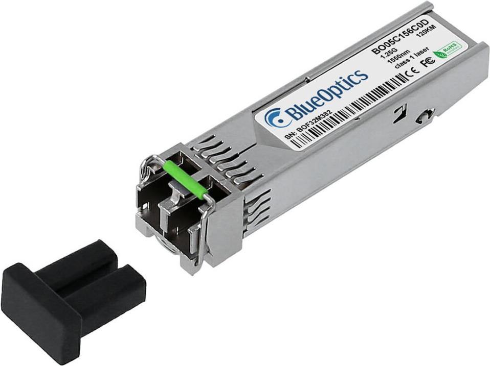 Купить Kompatibler Cisco GLC-ZX-SMD-120 BlueOptics BO05C156C0D SFP Transceiver, LC-Duplex, 1000BASE-ZX, Singlemode Fiber, 1550nm, 120KM, DDM, 0°C/+70°C (GLC-ZX-SMD-120-BO) в магазине wardena.ru
