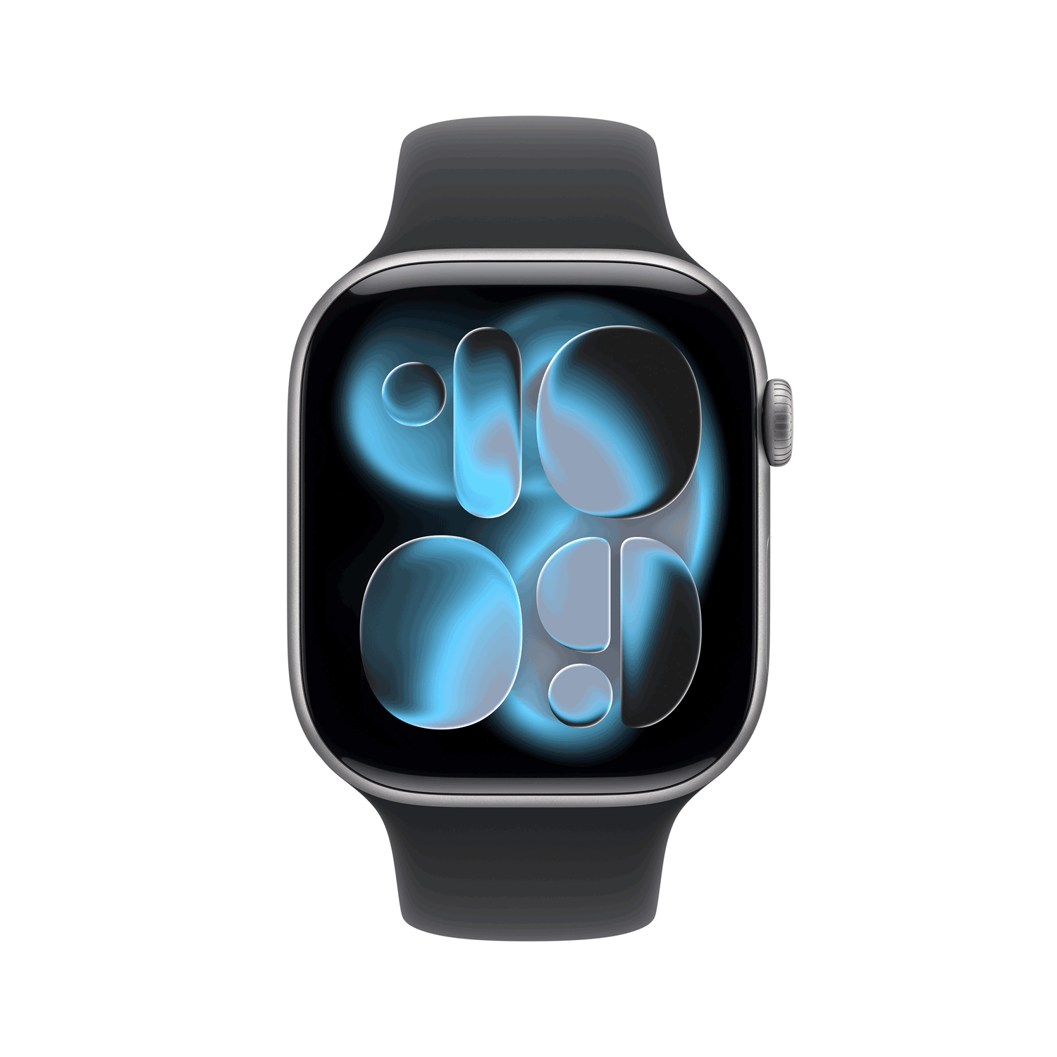 Купить Apple Watch Series 11 GPS 46mm Space Grey Aluminium Case with Black Sport Band - M/L (MEV44ZR/A) в магазине wardena.ru