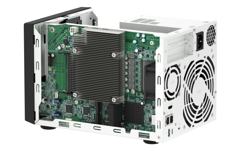 Купить QNAP TVS-H474-PT - NAS-Server - SATA 6Gb/s - RAID 0, 5, 6, 10, JBOD - iSCSI Support (TVS-H474-PT-8G) в магазине wardena.ru