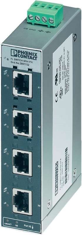 Купить Phoenix Contact Industrieswitch unmanaged FL SWITCH SFN 5TX Anzahl Ethernet Ports 5 LAN-Übertragungsrate 100 MBit/s Bet (2891152) в магазине wardena.ru
