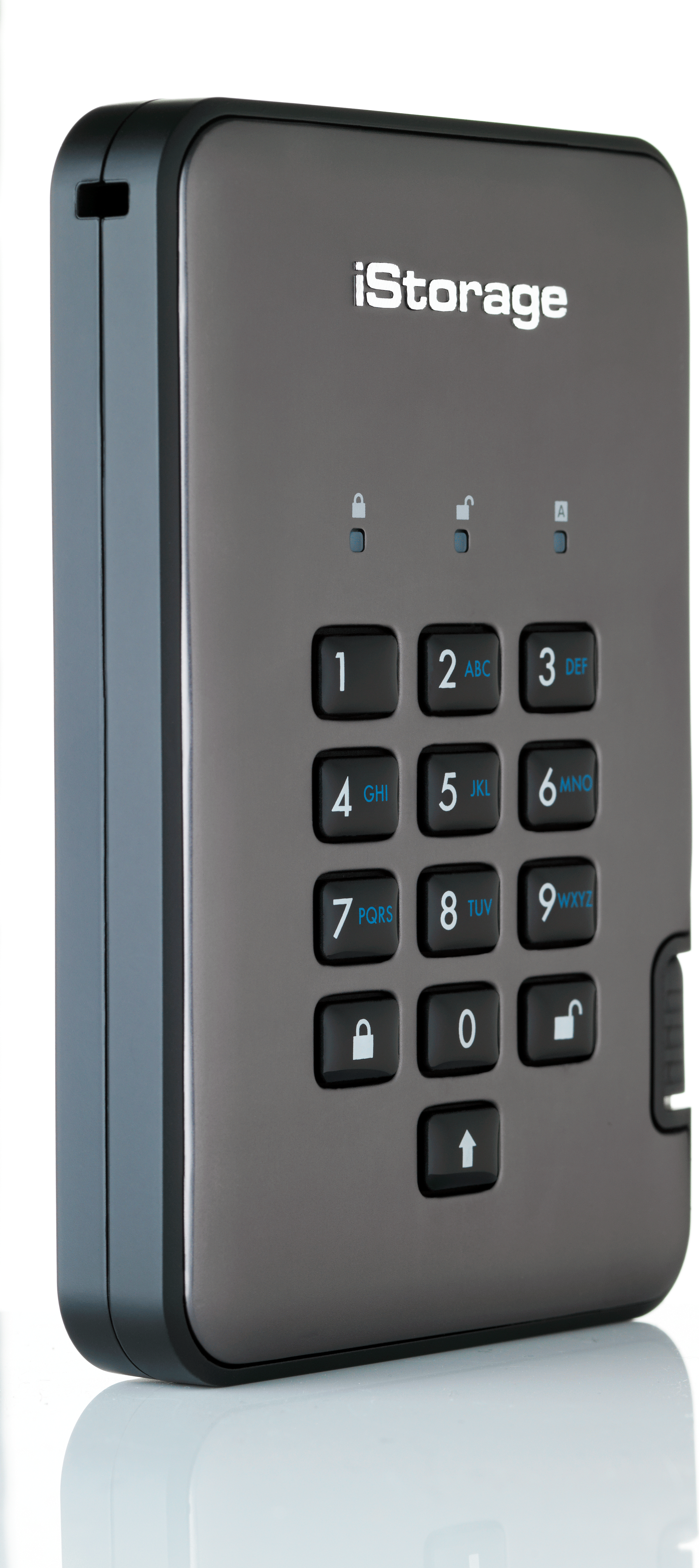 Купить iStorage diskAshur PRO² - SSD - verschlüsselt - 128 GB - extern (tragbar) - USB 3.1 - FIPS 197, 256-bit SHA, 256-bit AES-XTS (IS-DAP2-256-SSD-128-C-G) в магазине wardena.ru