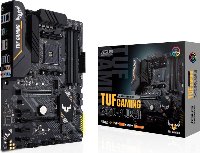 Купить ASUS TUF GAMING B450-PLUS II - Motherboard - ATX - Socket AM4 - AMD B450 Chipsatz - USB-C Gen2, USB 3.2 Gen 1, USB 3.2 Gen 2 - Gigabit LAN - Onboard-Grafik (CPU erforderlich) - HD Audio (8-Kanal) (90MB1650-M0EAY0) в магазине wardena.ru