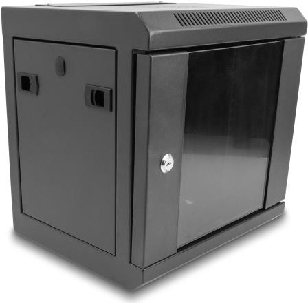 Купить Delock 43417 - 10'' Netzwerkschrank 6 HE schwarz - Schwarz (43417) в магазине wardena.ru