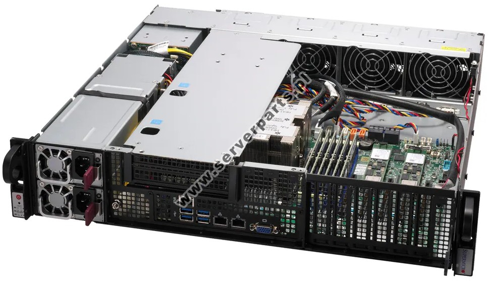 Купить Server Supermicro AS -2116S-FTNRT • CSE-223M-R000LPNDP • H14SSL-NT • 2U в магазине wardena.ru