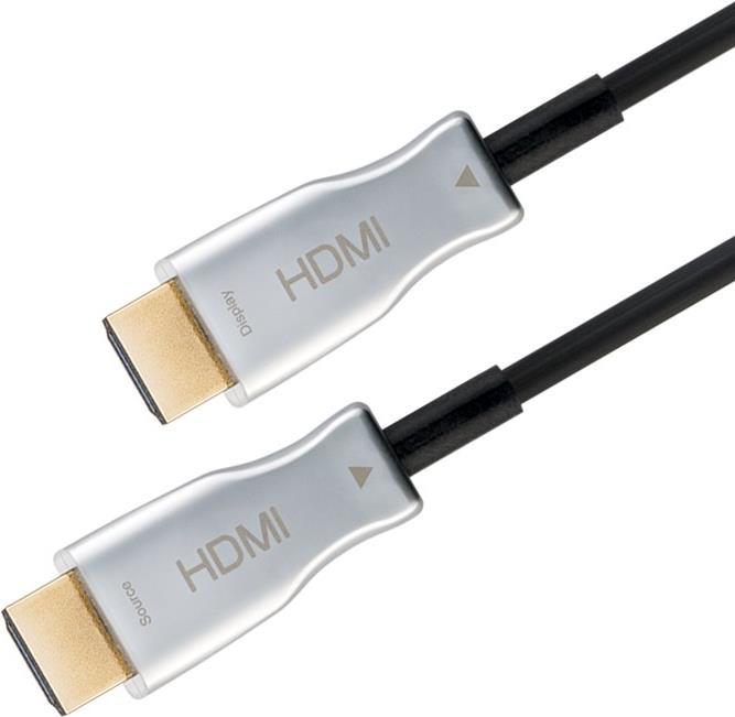 Купить Goobay 65573 HDMI-Kabel 100 m HDMI Typ A (Standard) Schwarz - Silber (65573) в магазине wardena.ru